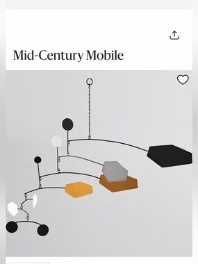 NIB West Elm x PB Kids Mid Century Modern Baby Mobile